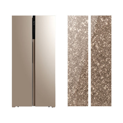 Glittering Tempered Glass 6mm Custom Panel Refrigerator